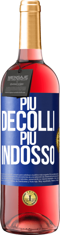 29,95 € Spedizione Gratuita | Vino rosato Edizione ROSÉ Più decolli, più indosso Etichetta Blu. Etichetta personalizzabile Vino giovane Raccogliere 2025 Tempranillo
