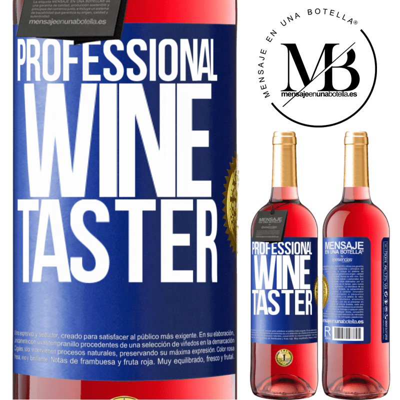 29,95 € Free Shipping | Rosé Wine ROSÉ Edition Professional wine taster Blue Label. Customizable label Young wine Harvest 2022 Tempranillo