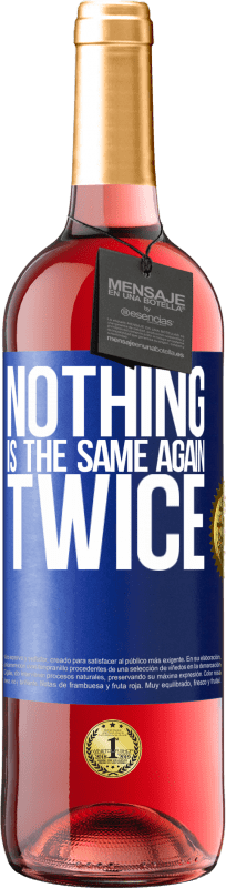29,95 € Free Shipping | Rosé Wine ROSÉ Edition Nothing is the same again twice Blue Label. Customizable label Young wine Harvest 2023 Tempranillo