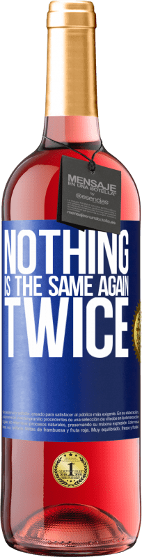 29,95 € Free Shipping | Rosé Wine ROSÉ Edition Nothing is the same again twice Blue Label. Customizable label Young wine Harvest 2024 Tempranillo