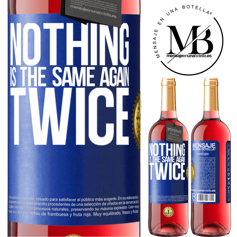 29,95 € Free Shipping | Rosé Wine ROSÉ Edition Nothing is the same again twice Blue Label. Customizable label Young wine Harvest 2021 Tempranillo