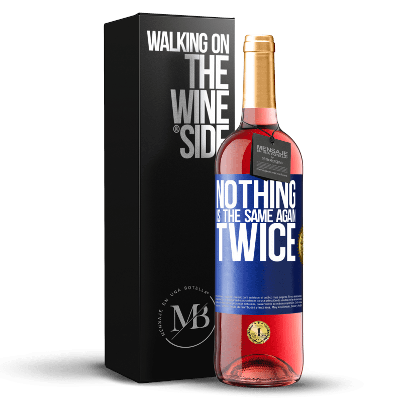 29,95 € Free Shipping | Rosé Wine ROSÉ Edition Nothing is the same again twice Blue Label. Customizable label Young wine Harvest 2023 Tempranillo