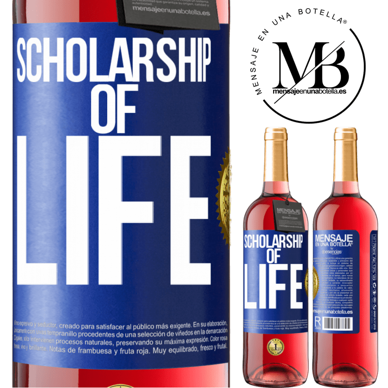 29,95 € Free Shipping | Rosé Wine ROSÉ Edition Scholarship of life Blue Label. Customizable label Young wine Harvest 2022 Tempranillo