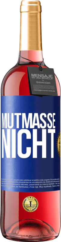 29,95 € | Roséwein ROSÉ Ausgabe Mutmaße nicht Blaue Markierung. Anpassbares Etikett Junger Wein Ernte 2023 Tempranillo