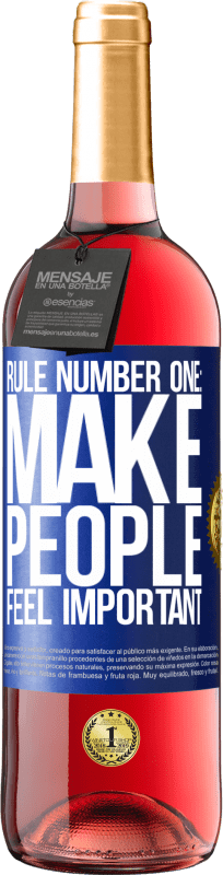 29,95 € | Rosé Wine ROSÉ Edition Rule number one: make people feel important Blue Label. Customizable label Young wine Harvest 2024 Tempranillo