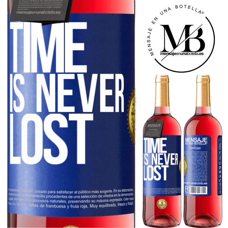29,95 € Free Shipping | Rosé Wine ROSÉ Edition Time is never lost Blue Label. Customizable label Young wine Harvest 2022 Tempranillo