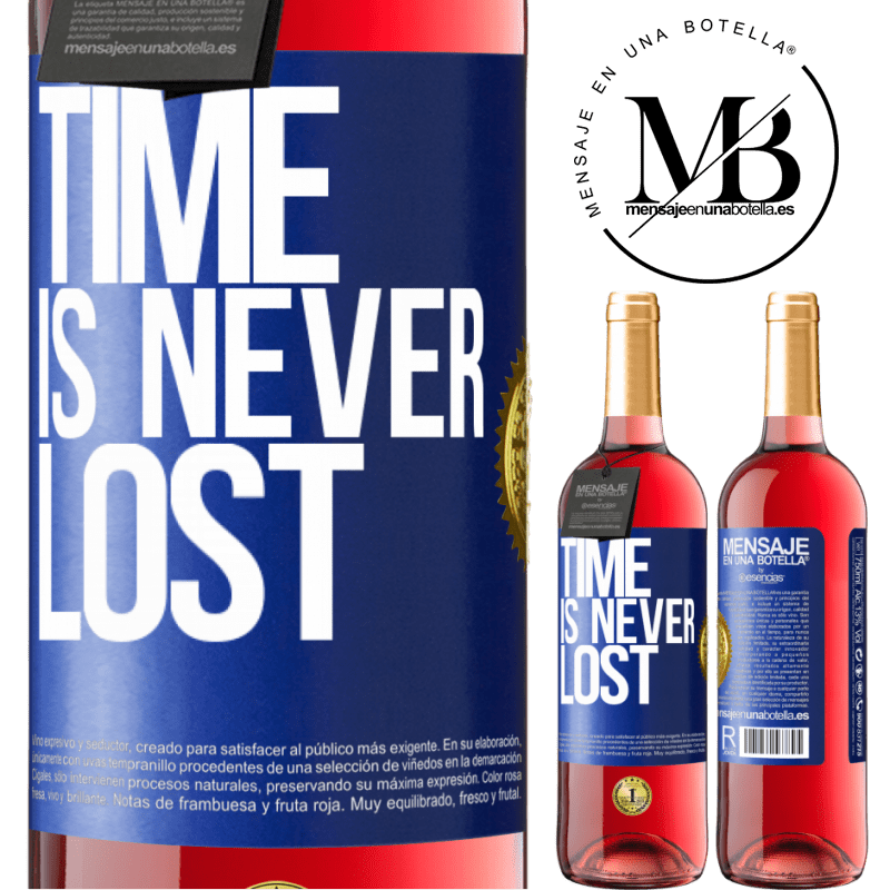 29,95 € Free Shipping | Rosé Wine ROSÉ Edition Time is never lost Blue Label. Customizable label Young wine Harvest 2023 Tempranillo