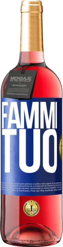 29,95 € | Vino rosato Edizione ROSÉ Fammi tuo Etichetta Blu. Etichetta personalizzabile Vino giovane Raccogliere 2024 Tempranillo