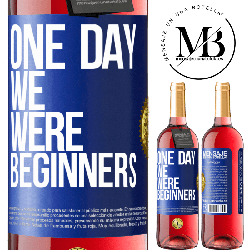 29,95 € Free Shipping | Rosé Wine ROSÉ Edition One day we were beginners Blue Label. Customizable label Young wine Harvest 2024 Tempranillo