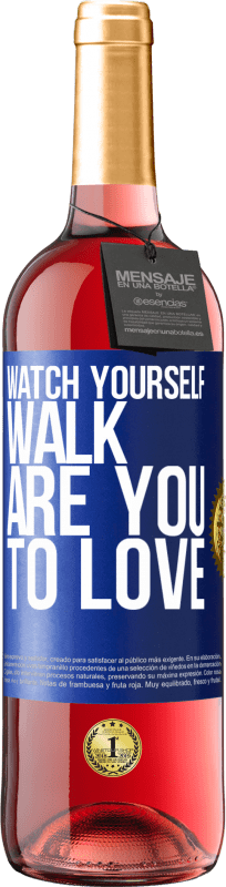 29,95 € | Rosé Wine ROSÉ Edition Watch yourself walk. Are you to love Blue Label. Customizable label Young wine Harvest 2024 Tempranillo