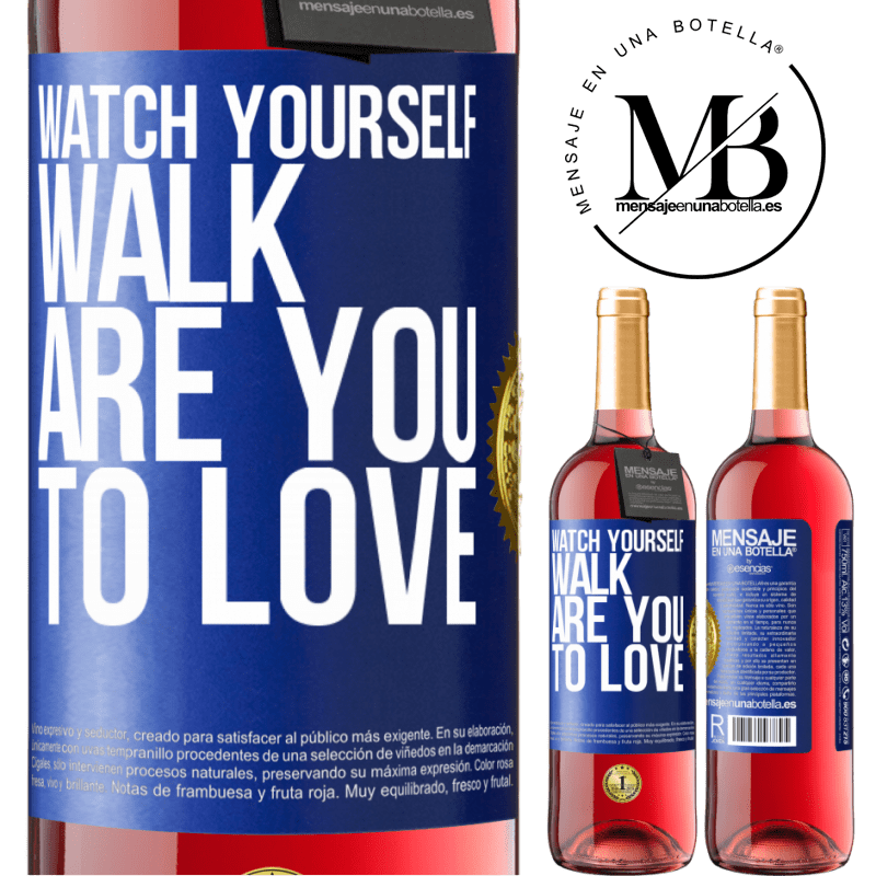29,95 € Free Shipping | Rosé Wine ROSÉ Edition Watch yourself walk. Are you to love Blue Label. Customizable label Young wine Harvest 2022 Tempranillo