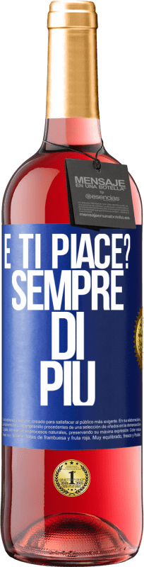 29,95 € | Vino rosato Edizione ROSÉ e ti piace? Sempre di più Etichetta Blu. Etichetta personalizzabile Vino giovane Raccogliere 2024 Tempranillo