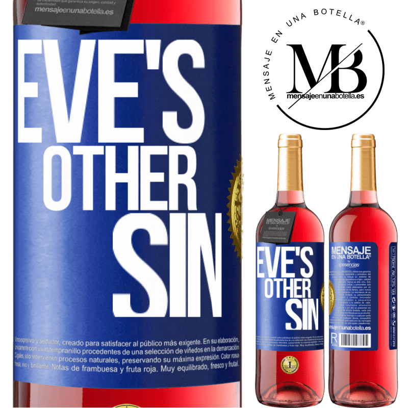 29,95 € Free Shipping | Rosé Wine ROSÉ Edition Eve's other sin Blue Label. Customizable label Young wine Harvest 2022 Tempranillo