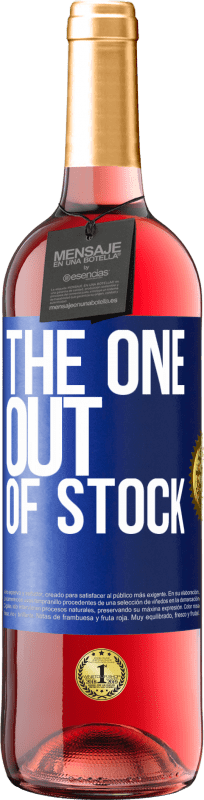 29,95 € | ロゼワイン ROSÉエディション The one out of stock 青いタグ. カスタマイズ可能なラベル 若いワイン 収穫 2023 Tempranillo