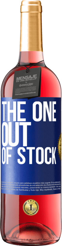 29,95 € Бесплатная доставка | Розовое вино Издание ROSÉ The one out of stock Синяя метка. Настраиваемая этикетка Молодое вино Урожай 2025 Tempranillo