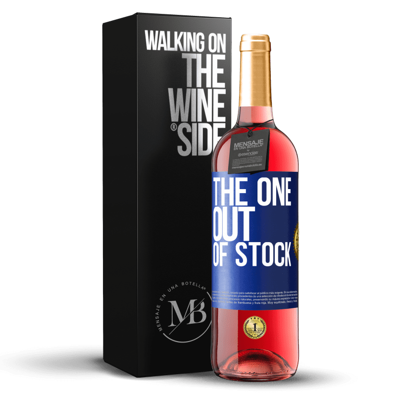 29,95 € Free Shipping | Rosé Wine ROSÉ Edition The one out of stock Blue Label. Customizable label Young wine Harvest 2023 Tempranillo