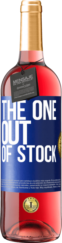 29,95 € | Vino rosato Edizione ROSÉ The one out of stock Etichetta Blu. Etichetta personalizzabile Vino giovane Raccogliere 2024 Tempranillo