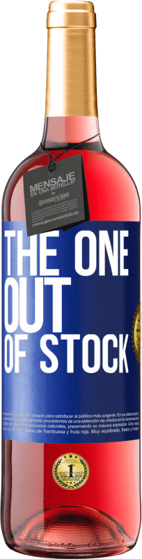 29,95 € Spedizione Gratuita | Vino rosato Edizione ROSÉ The one out of stock Etichetta Blu. Etichetta personalizzabile Vino giovane Raccogliere 2025 Tempranillo