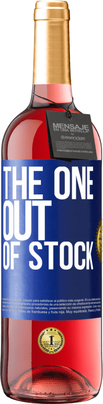 29,95 € | Vinho rosé Edição ROSÉ The one out of stock Etiqueta Azul. Etiqueta personalizável Vinho jovem Colheita 2023 Tempranillo
