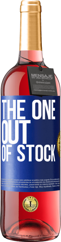 29,95 € | Vinho rosé Edição ROSÉ The one out of stock Etiqueta Azul. Etiqueta personalizável Vinho jovem Colheita 2024 Tempranillo