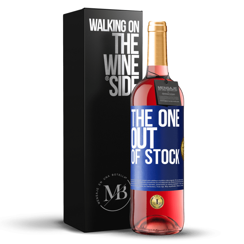 29,95 € Envio grátis | Vinho rosé Edição ROSÉ The one out of stock Etiqueta Azul. Etiqueta personalizável Vinho jovem Colheita 2025 Tempranillo
