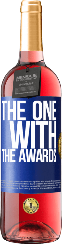 29,95 € Бесплатная доставка | Розовое вино Издание ROSÉ The one with the awards Синяя метка. Настраиваемая этикетка Молодое вино Урожай 2025 Tempranillo