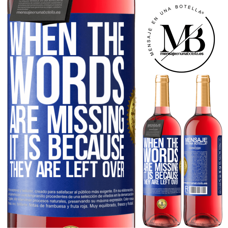 29,95 € Free Shipping | Rosé Wine ROSÉ Edition When the words are missing, it is because they are left over Blue Label. Customizable label Young wine Harvest 2023 Tempranillo