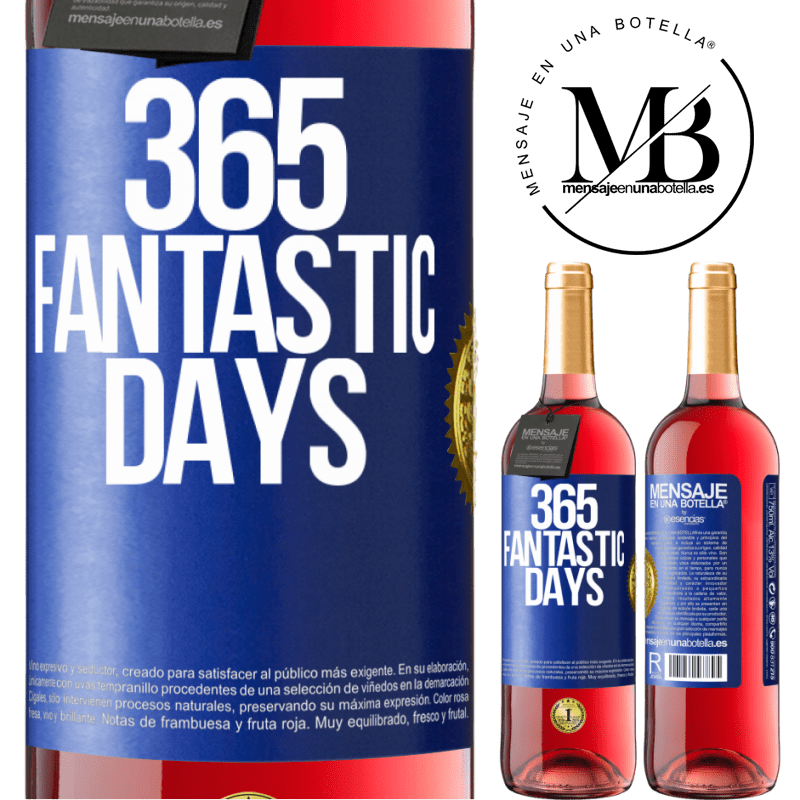 29,95 € Free Shipping | Rosé Wine ROSÉ Edition 365 fantastic days Blue Label. Customizable label Young wine Harvest 2022 Tempranillo
