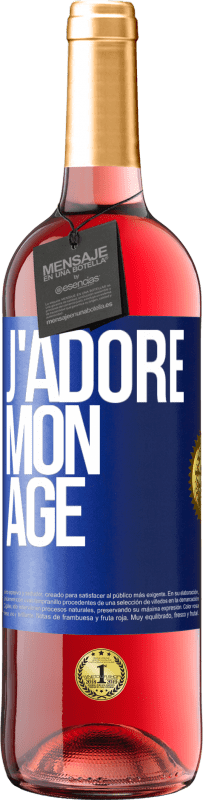 29,95 € | Vin rosé Édition ROSÉ J'adore mon âge Étiquette Bleue. Étiquette personnalisable Vin jeune Récolte 2024 Tempranillo