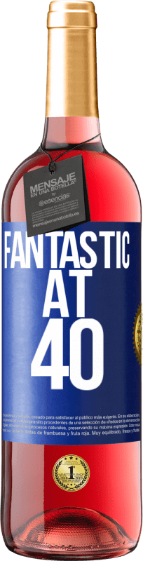 29,95 € Free Shipping | Rosé Wine ROSÉ Edition Fantastic at 40 Blue Label. Customizable label Young wine Harvest 2022 Tempranillo