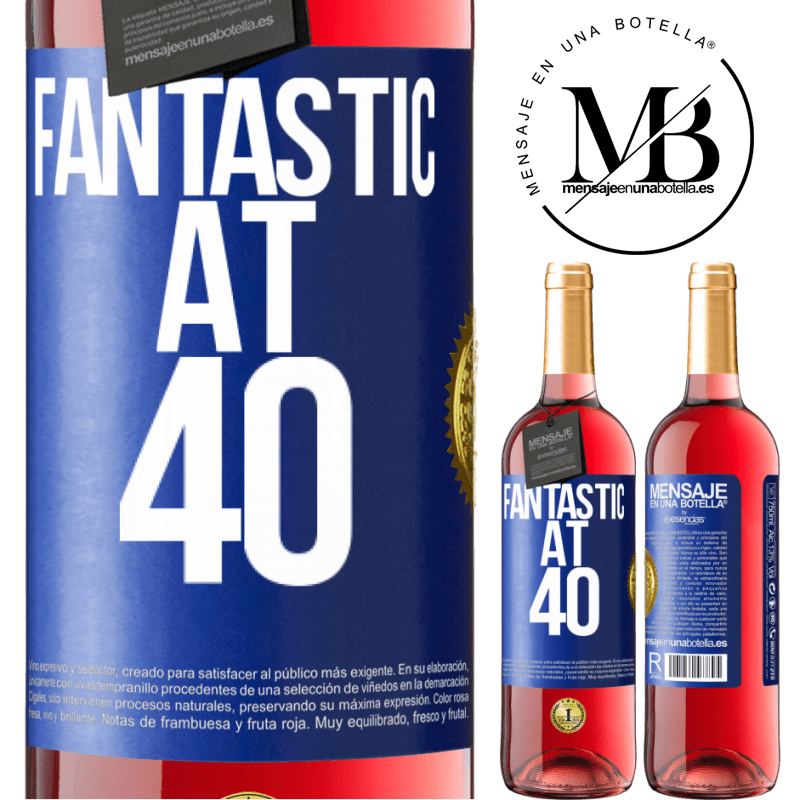 29,95 € Free Shipping | Rosé Wine ROSÉ Edition Fantastic at 40 Blue Label. Customizable label Young wine Harvest 2022 Tempranillo