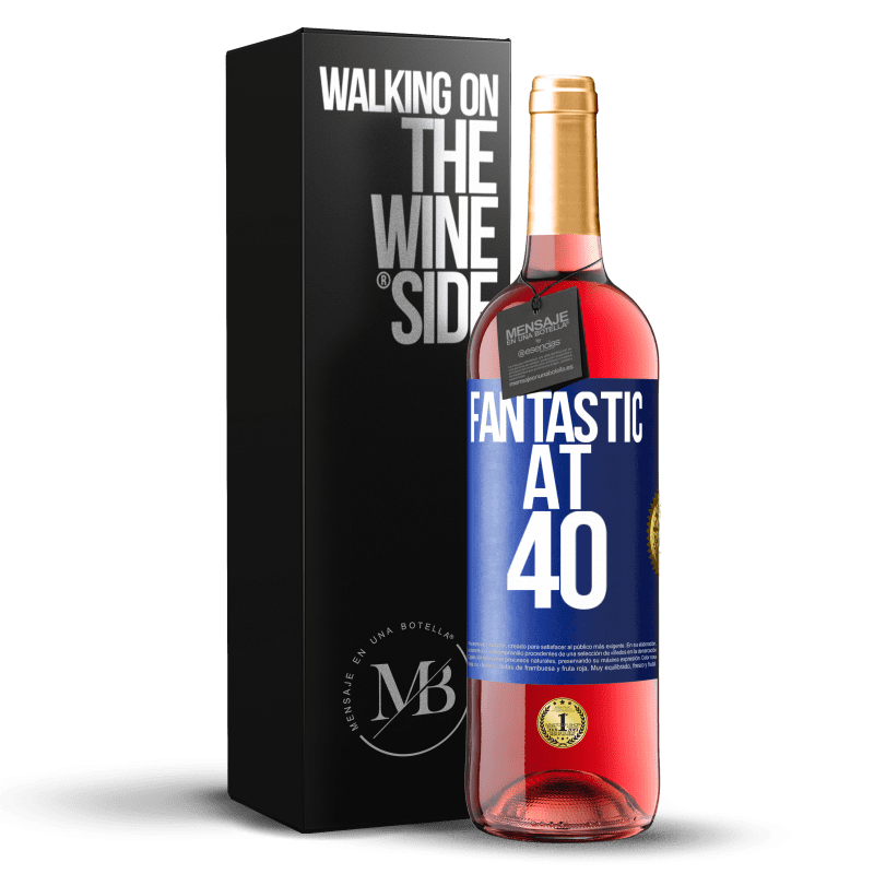 29,95 € Free Shipping | Rosé Wine ROSÉ Edition Fantastic at 40 Blue Label. Customizable label Young wine Harvest 2023 Tempranillo