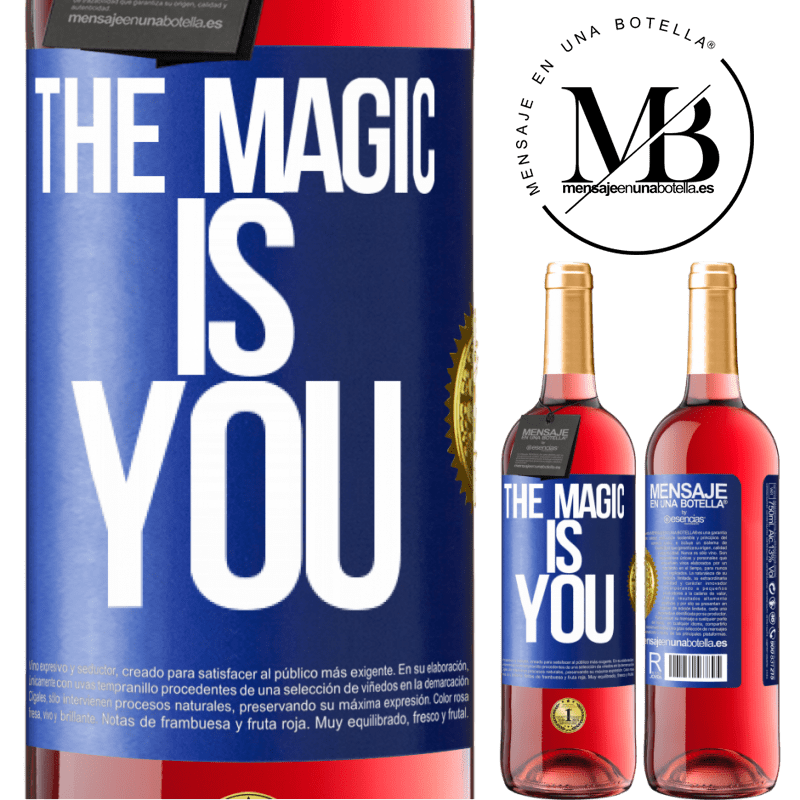 29,95 € Free Shipping | Rosé Wine ROSÉ Edition The magic is you Blue Label. Customizable label Young wine Harvest 2024 Tempranillo
