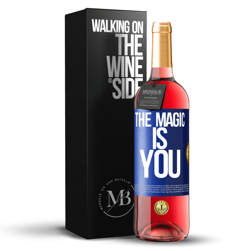 29,95 € Free Shipping | Rosé Wine ROSÉ Edition The magic is you Blue Label. Customizable label Young wine Harvest 2023 Tempranillo