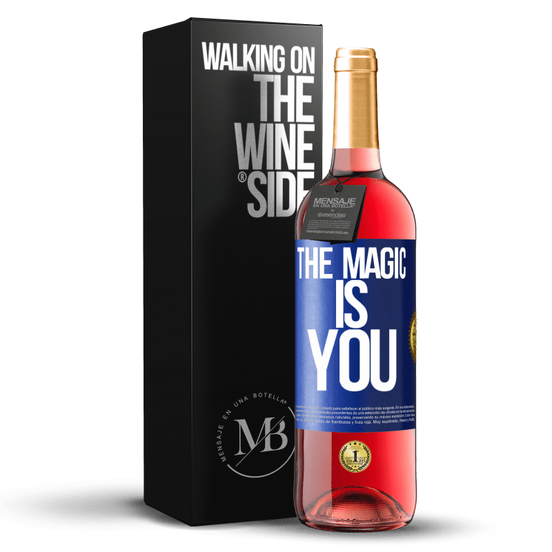 29,95 € Free Shipping | Rosé Wine ROSÉ Edition The magic is you Blue Label. Customizable label Young wine Harvest 2024 Tempranillo