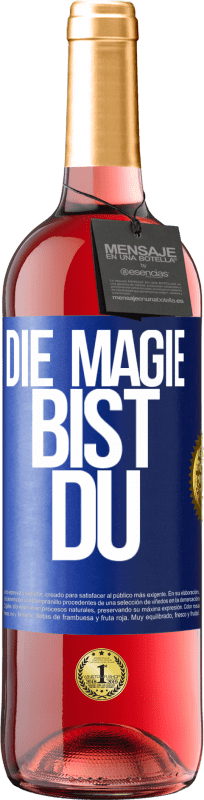 29,95 € | Roséwein ROSÉ Ausgabe Die Magie bist du Blaue Markierung. Anpassbares Etikett Junger Wein Ernte 2024 Tempranillo