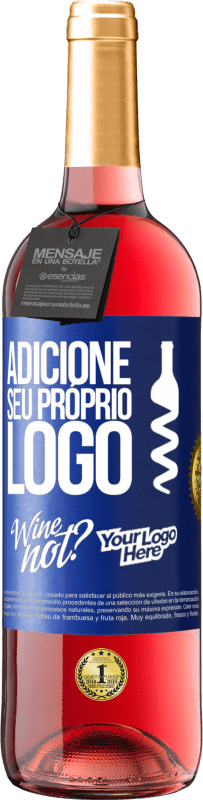 29,95 € | Vinho rosé Edição ROSÉ Adicione seu próprio logo Etiqueta Azul. Etiqueta personalizável Vinho jovem Colheita 2023 Tempranillo