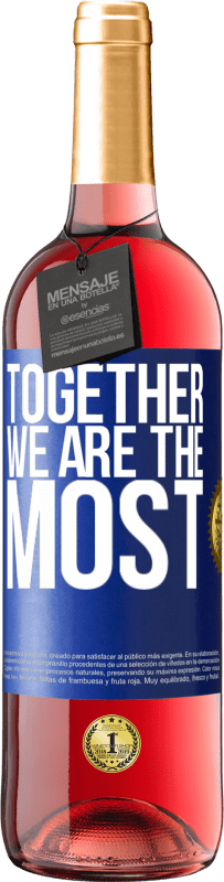 29,95 € | 桃红葡萄酒 ROSÉ版 我们在一起是最 蓝色标签. 可自定义的标签 青年酒 收成 2023 Tempranillo
