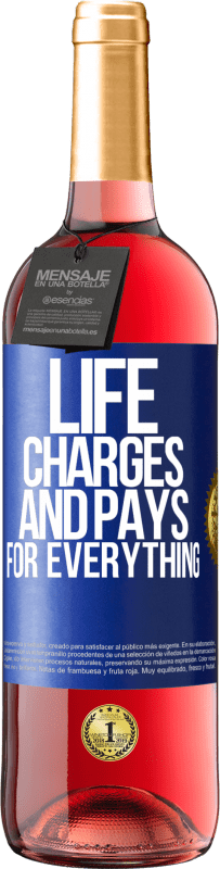 29,95 € Free Shipping | Rosé Wine ROSÉ Edition Life charges and pays for everything Blue Label. Customizable label Young wine Harvest 2023 Tempranillo