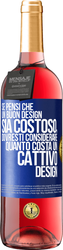 «Se pensi che un buon design sia costoso, dovresti considerare quanto costa un cattivo design» Edizione ROSÉ