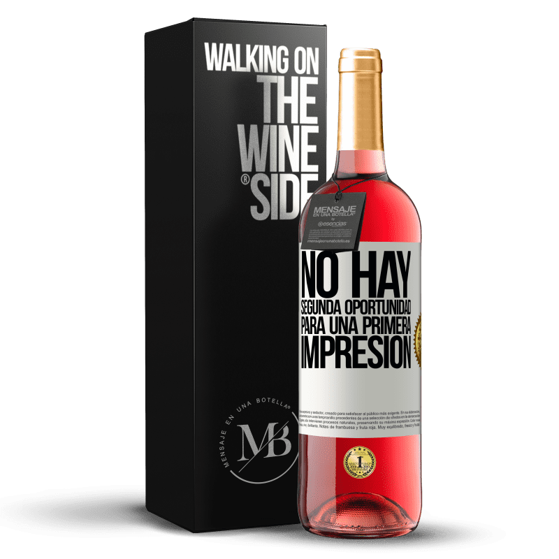 29,95 € Envoi gratuit | Vin rosé Édition ROSÉ Il n'y a pas de seconde chance pour une première impression Étiquette Blanche. Étiquette personnalisable Vin jeune Récolte 2022 Tempranillo