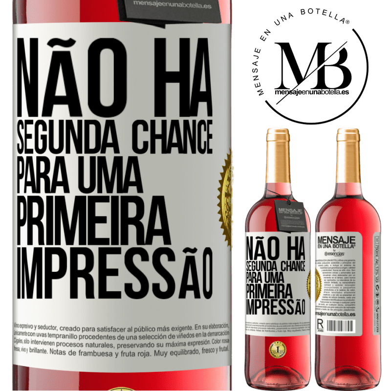 29,95 € Envio grátis | Vinho rosé Edição ROSÉ Não há segunda chance para uma primeira impressão Etiqueta Branca. Etiqueta personalizável Vinho jovem Colheita 2025 Tempranillo