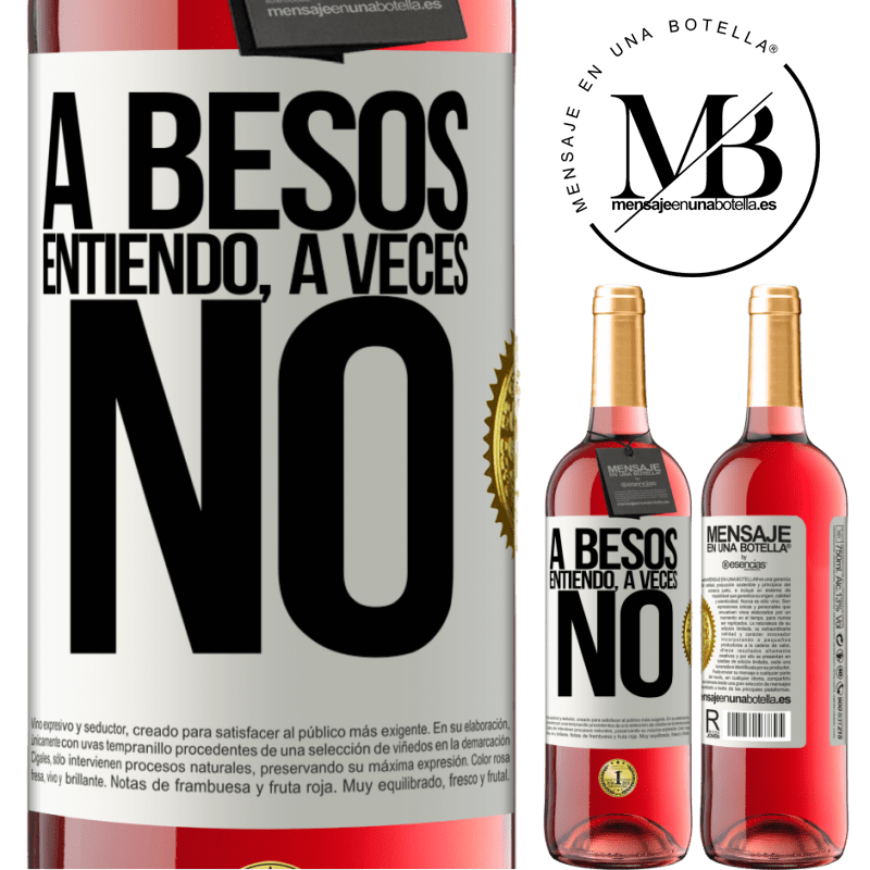 29,95 € Free Shipping | Rosé Wine ROSÉ Edition A besos entiendo, a veces no White Label. Customizable label Young wine Harvest 2021 Tempranillo