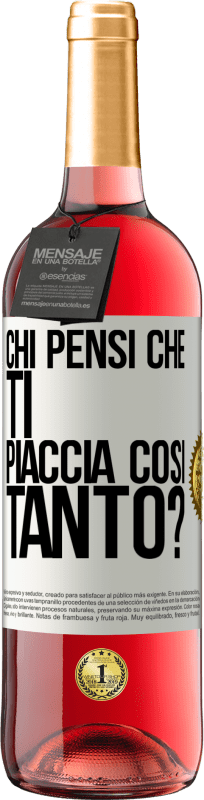 29,95 € | Vino rosato Edizione ROSÉ chi pensi che ti piaccia così tanto? Etichetta Bianca. Etichetta personalizzabile Vino giovane Raccogliere 2024 Tempranillo