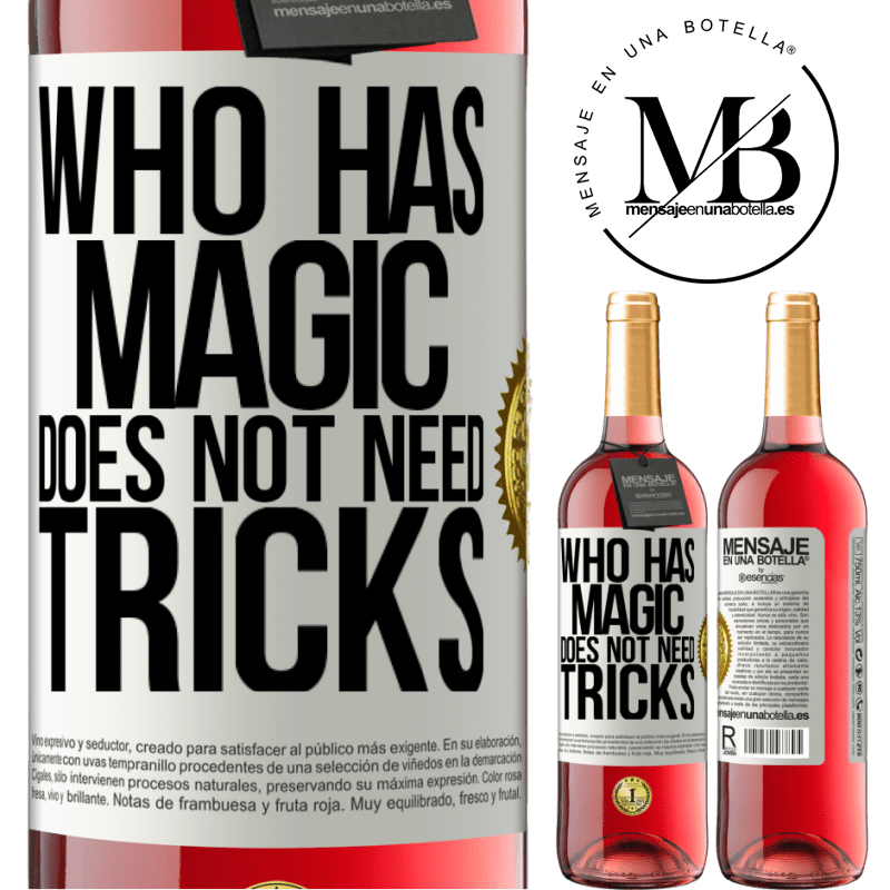 29,95 € Free Shipping | Rosé Wine ROSÉ Edition Who has magic does not need tricks White Label. Customizable label Young wine Harvest 2024 Tempranillo