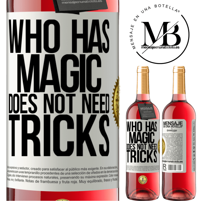 29,95 € Free Shipping | Rosé Wine ROSÉ Edition Who has magic does not need tricks White Label. Customizable label Young wine Harvest 2025 Tempranillo