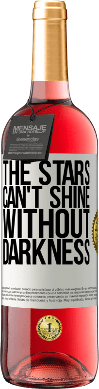 29,95 € Free Shipping | Rosé Wine ROSÉ Edition The stars can't shine without darkness White Label. Customizable label Young wine Harvest 2023 Tempranillo
