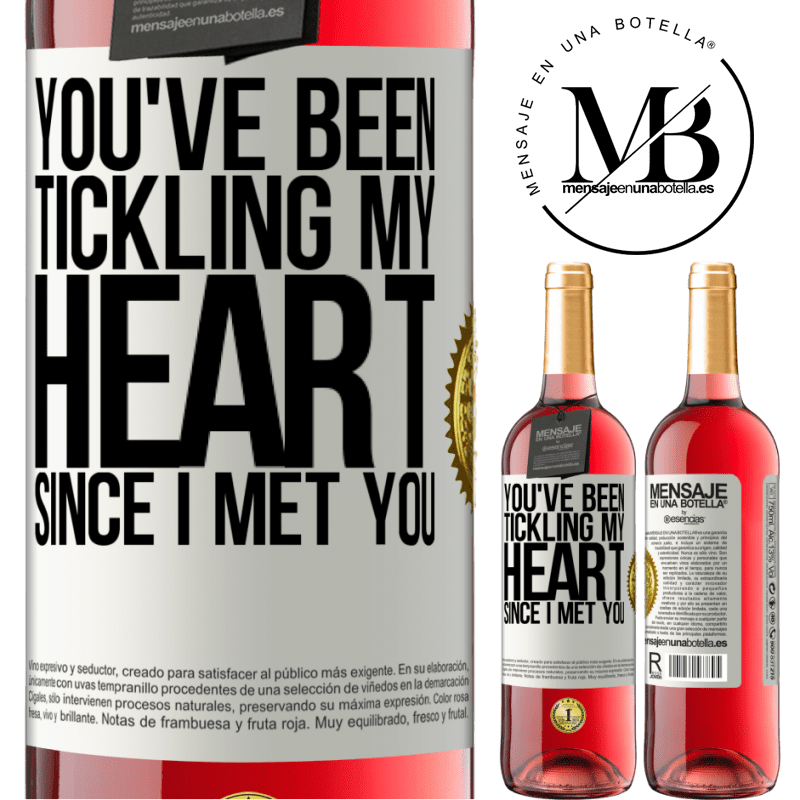 24,95 € Free Shipping | Rosé Wine ROSÉ Edition You've been tickling my heart since I met you White Label. Customizable label Young wine Harvest 2021 Tempranillo