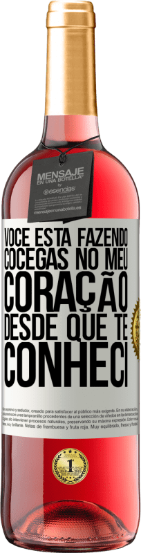 «Você está fazendo cócegas no meu coração desde que te conheci» Edição ROSÉ