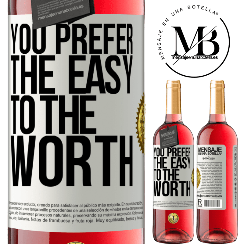 29,95 € Free Shipping | Rosé Wine ROSÉ Edition You prefer the easy to the worth White Label. Customizable label Young wine Harvest 2021 Tempranillo